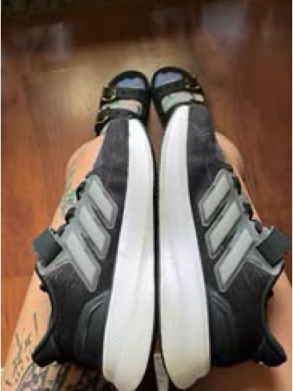 Adidas Kids’s Black Athletic Sneakers - Picture 3 of 4